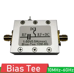 DYKB RF biasee Tee 10MHz-6GHz DC blocker Coaxial feed para HAM radio RTL SDR LNA amplificador de bajo ruido BiasTee Laser drive