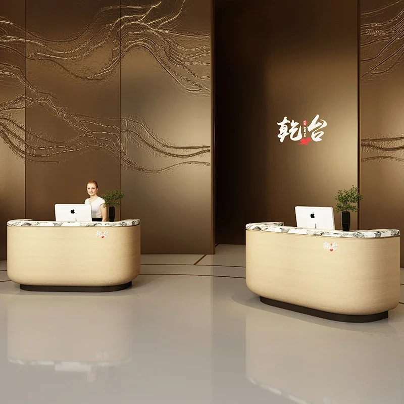 White Luxury Reception Desks Counter Boutique Modern Stands Reception Desks Desk Podium Recepcion Mostrador Office Furniture