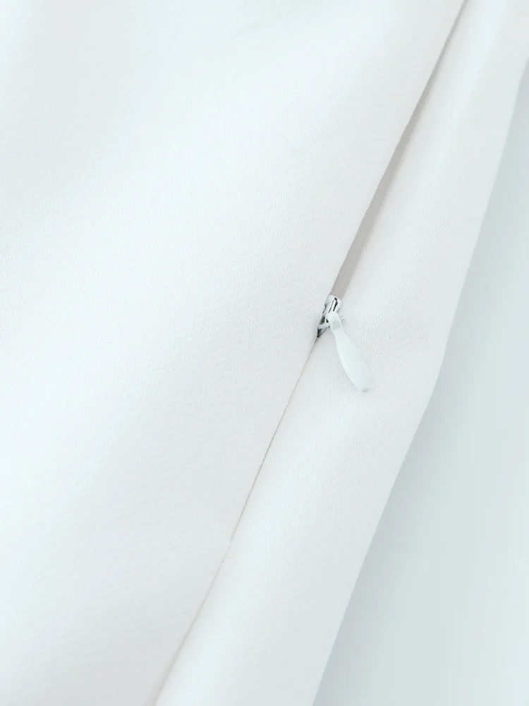 KUCLUT أزياء النساء مع حزام أبيض الجانب سستة ألف خط التنانير الصغيرة السراويل خمر عالية الخصر الإناث شيك سيدة السراويل