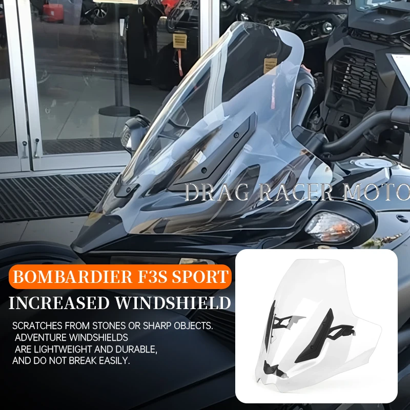 

New Motorcycle Acrylic windshield deflector, spoiler, and air deflector FOR Can Am SPYDER F3-S