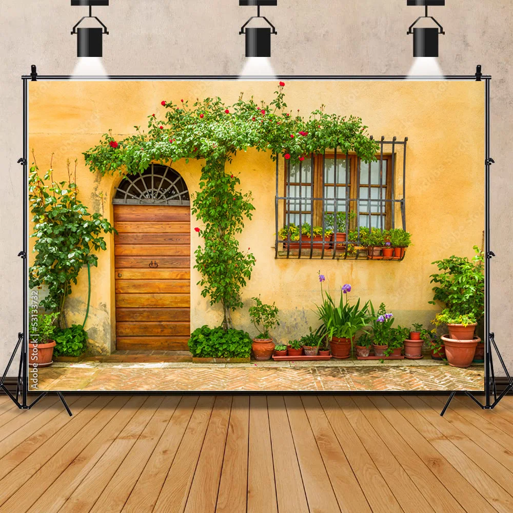 NITREE Art Cloth Background European Landscape Famous Scenic Spots Street  Night Scene Photography Background Props  OZ-01