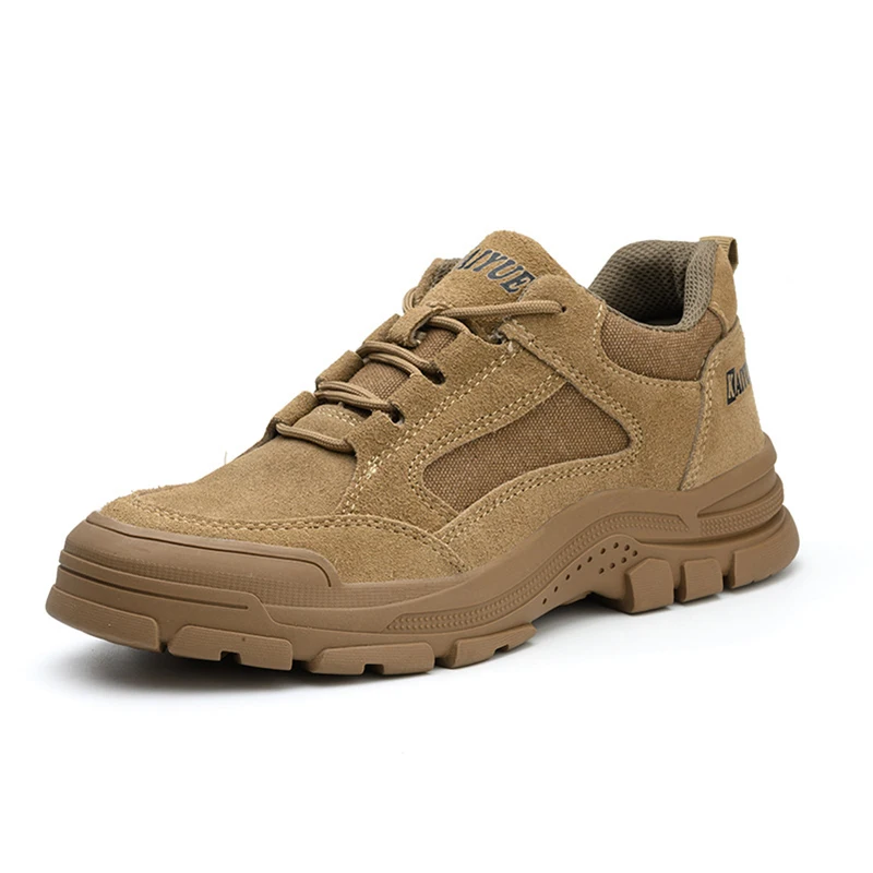 Labor Protection Shoes Anti Smashing Anti Piercing Men's Safety Shoes Lightweight Wear-Resistant Construction Work Shoes
