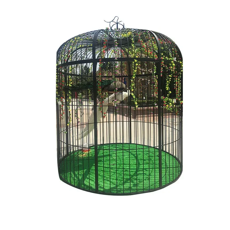 Nordic Iron Art Extra Large Parrot Cage Outdoor Scenic Large Metal Bird Cage