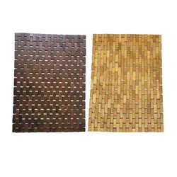 Bamboo Wood Bath Mat , Rug, Bathmat for Bathtub, Spa, Sauna Floor, Shower Door Step