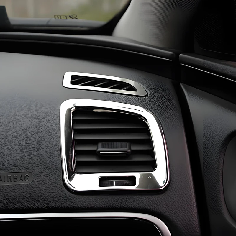 For Opel Insignia 2009 2010 2011 2012 2013 Car Left And Right Air Conditioning Air Outlet Cover Stainless Steel Trim Accessories