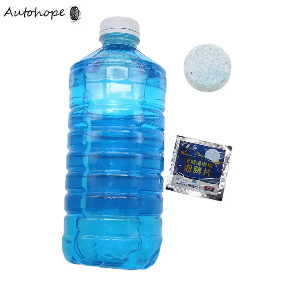 10PCS Car Solid Wiper Fine Wiper Windshield Cleaning Windshield Washer Effervescent Tablets Glass Cleaner Auto Window Cleaning