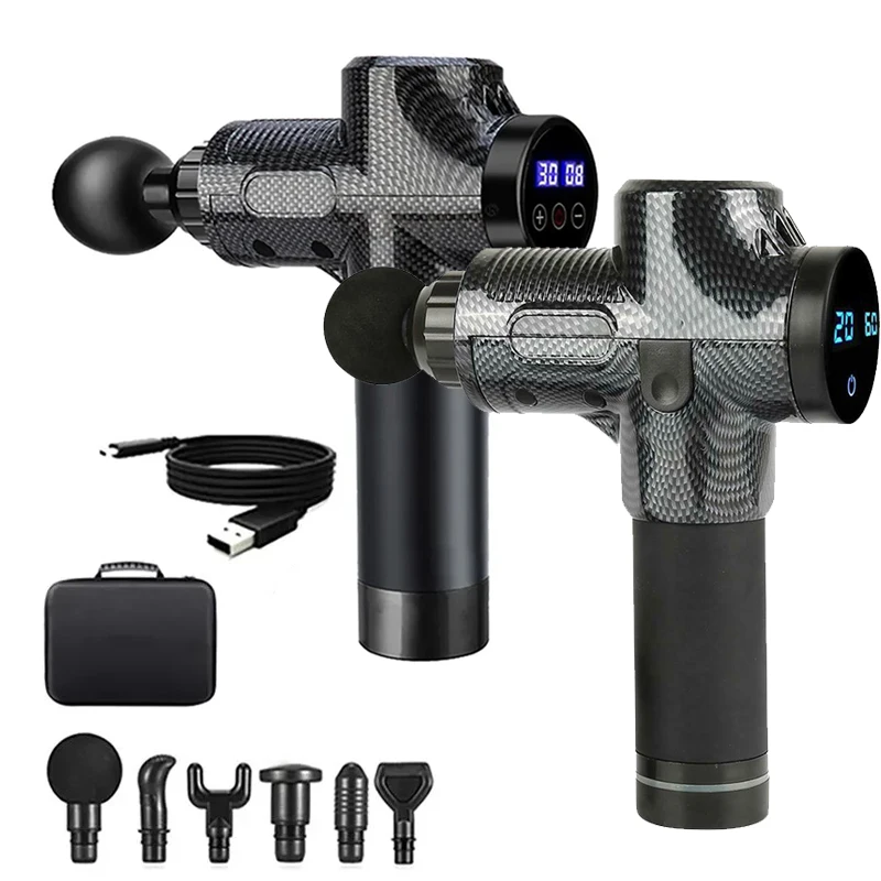 

Massage Gun Deep Body Massager High frequency Massage gym muscle relax body relaxation Electric Fascia Gun with portable bag