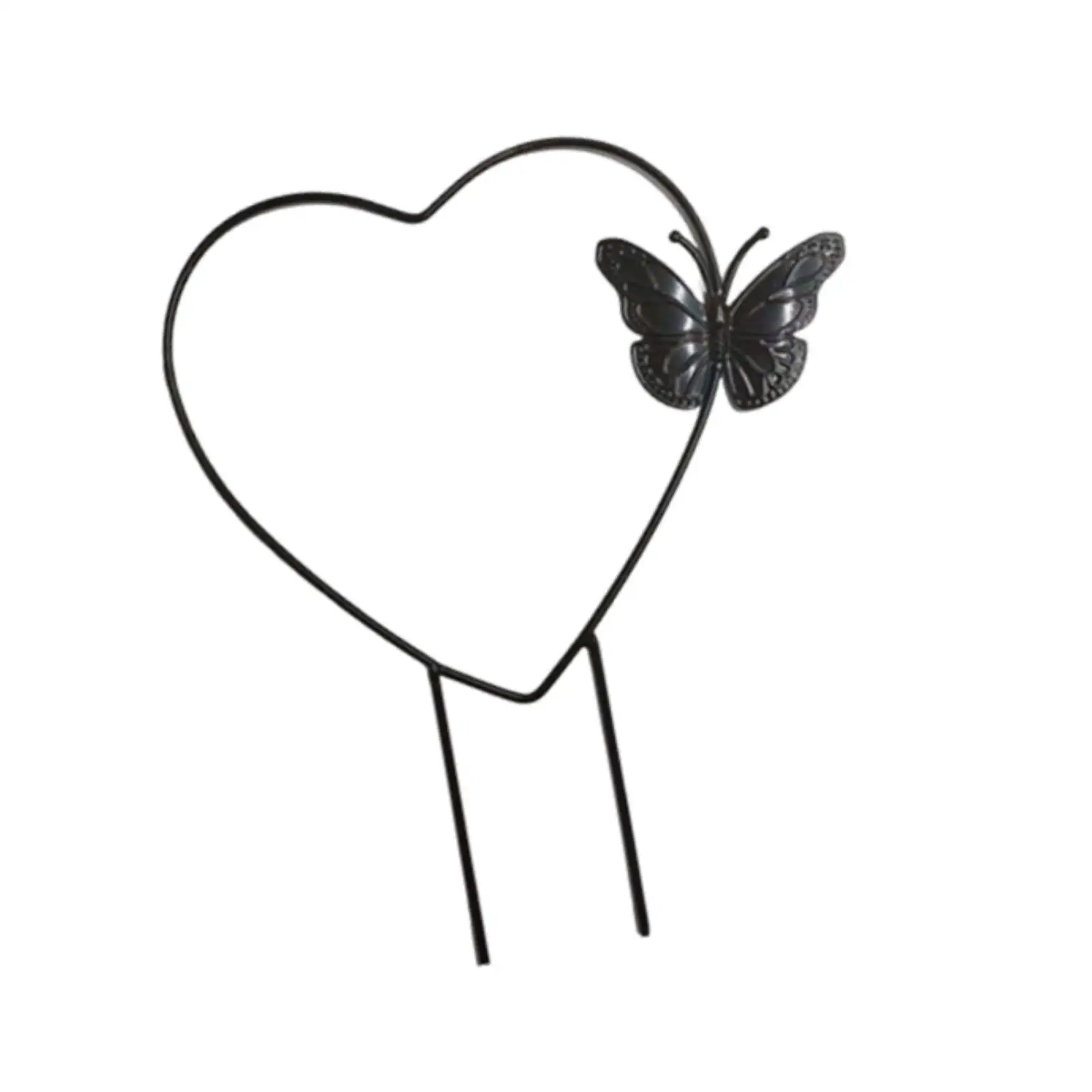 Climbing Plant Trellis Heart Shaped Metal Wire Rack for Indoor Outdoor Houseplants Butterfly Garden Decorative Panel