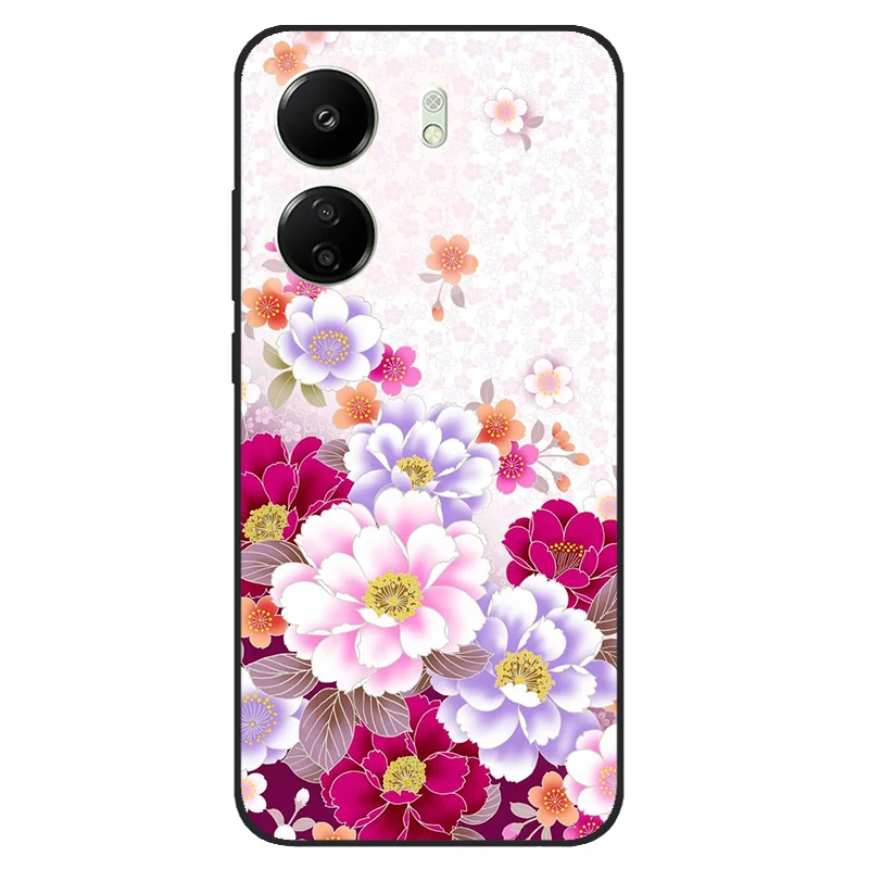 Case For Redmi 13C Coque TPU Soft Silicone Fashion Phone Funda For Xiaomi Redmi 13C Case Bumper Back Cover Capa Marble