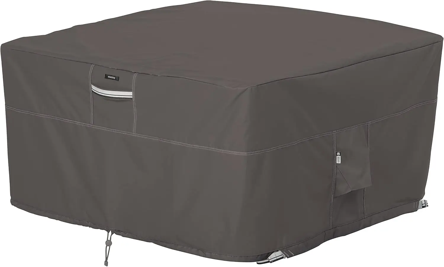 

Ravenna Water-Resistant 42 Inch Square Fire Pit Table Cover, Outdoor Table Cover