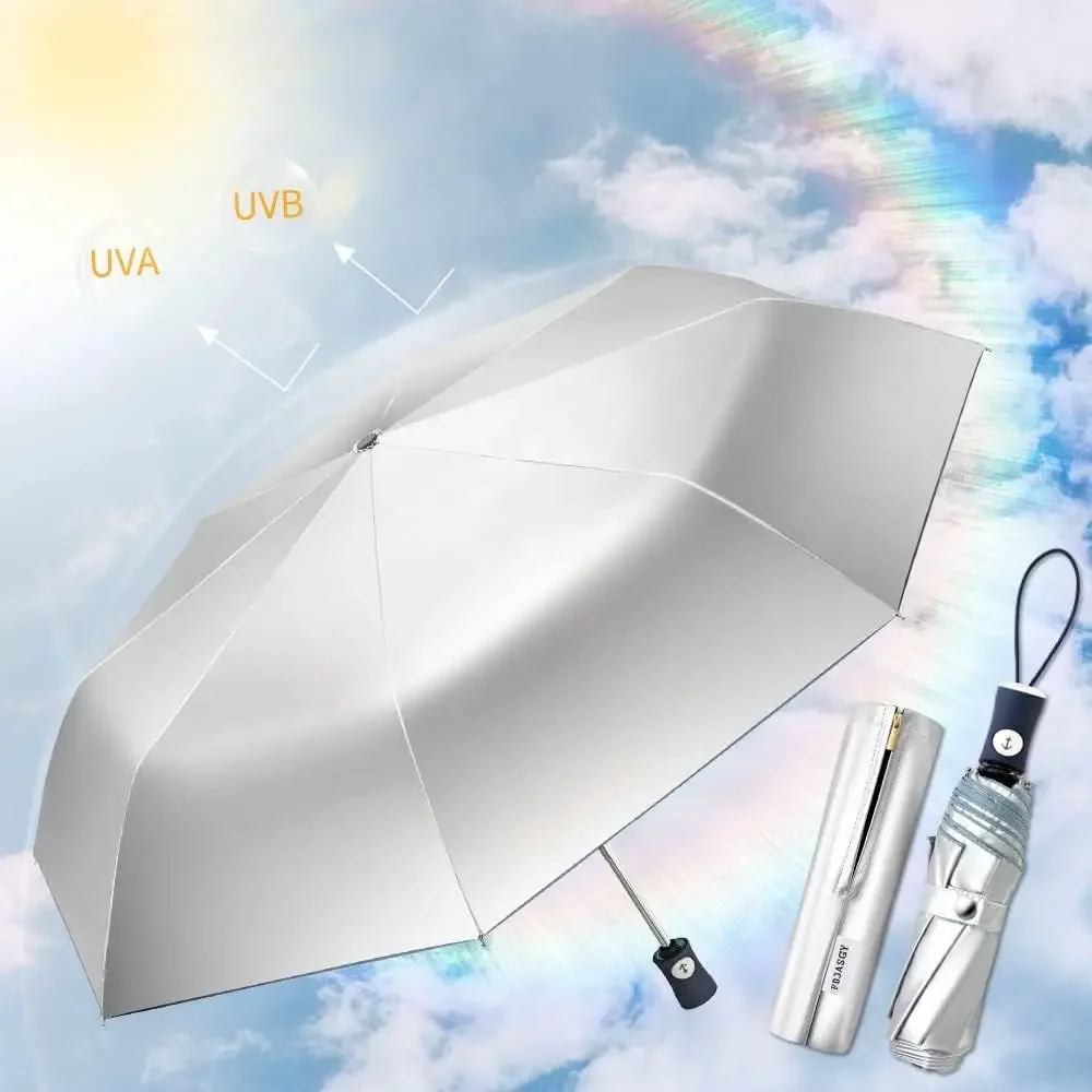 Coating Layer Fabric Blocking UV 99.9% Sun Umbrella Compact Folding Travel Umbrella Automatic Folding Windproof Umbrellas for Me - view 4