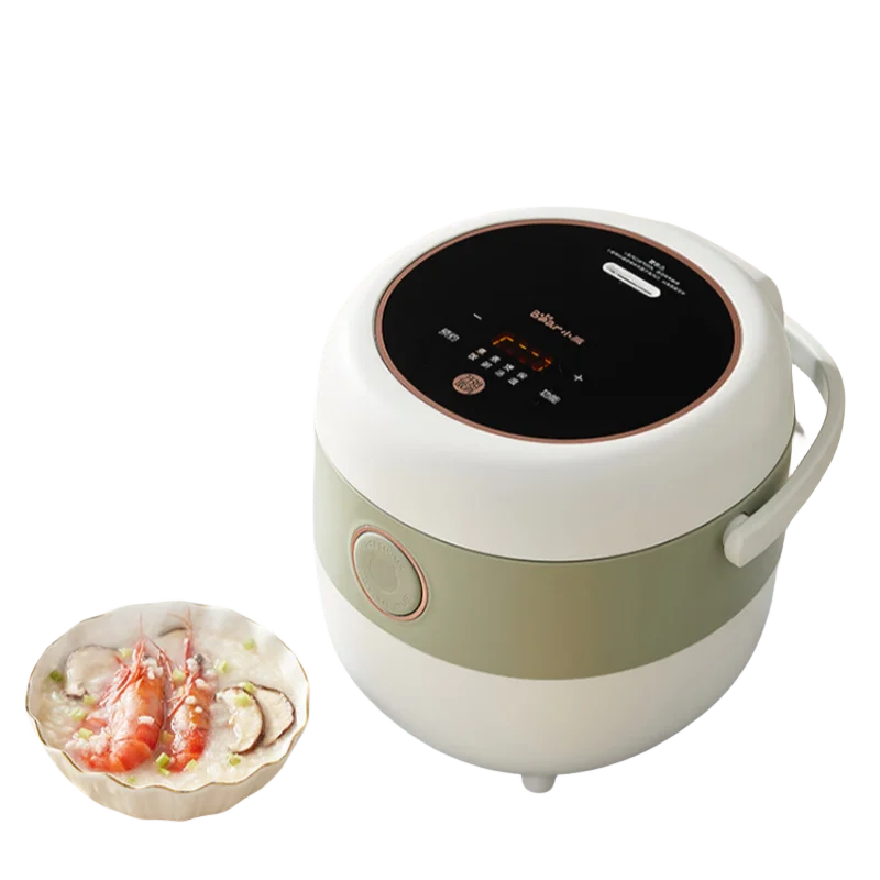 Small 2-Person Rice Cooker with Smart Appointment Multi-Function Mini Soup Rice Cooker 1.6L Food Warmer 220V