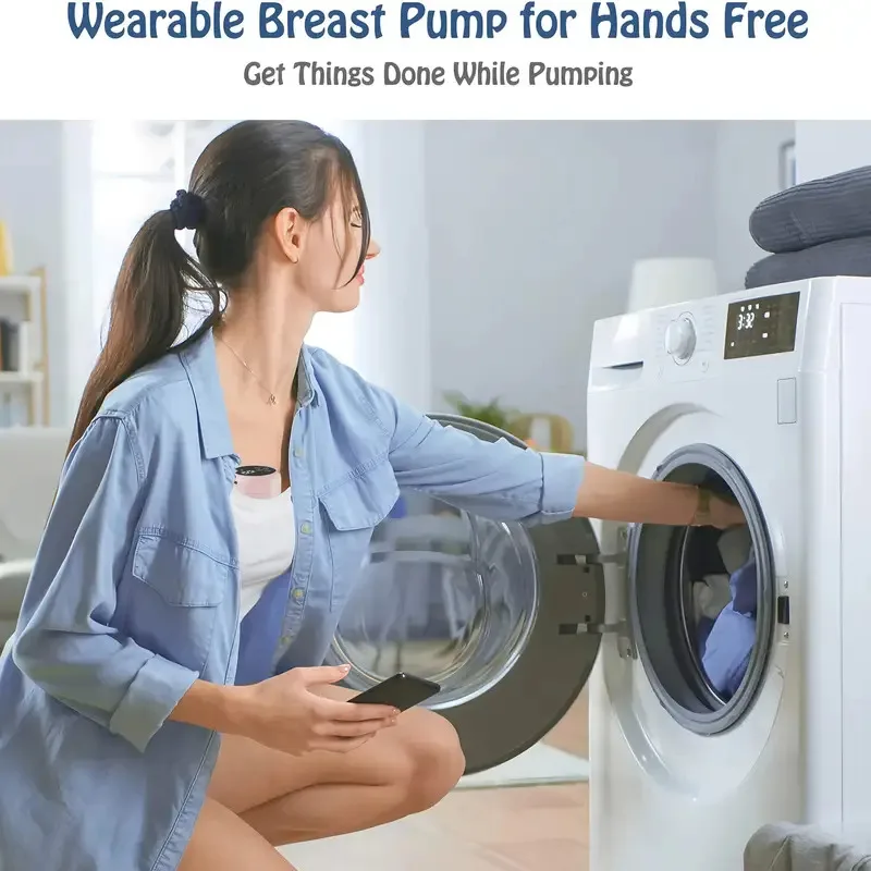 Neue Tragbare Elektrische Milchpumpen Tragbare Hände Frei Milchpumpe Stille Komfort Muttermilch Extractor Collector 1PCS