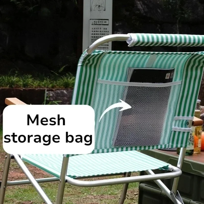 كرسي تخييم فردي قابل للطي محمول خفيف الوزن من سبائك الألومنيوم كراسي مسند للذراعين غير رسمية أثاث للتخييم في الهواء الطلق #4