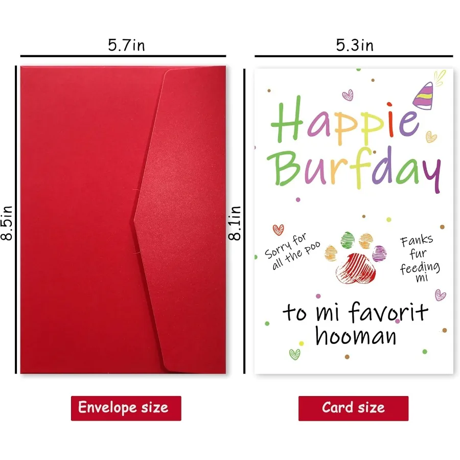 بطاقة عيد ميلاد سعيد من Joyous لمالك الحيوانات الأليفة الحبيب، بطاقة عيد ميلاد مضحكة من الكلب أو القط، بطاقة عيد ميلاد مملوءة بالفكاهة لأم الكلب أو F #2