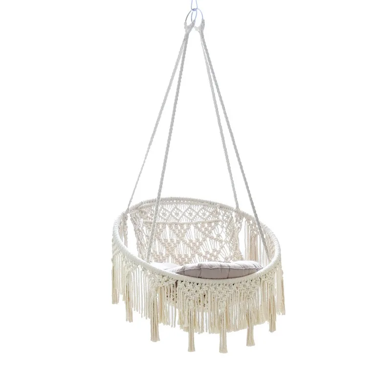 Braided Hanging Chair Hanging Basket Bohemian Balcony Swing Homestay Home Decoration Hammock