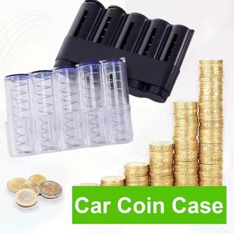 Creative Coins Purse Storage Box Euro Coin Dispenser Coin Holder Case Portable Coin Separator High Quality Wallet Money Box 1PCS