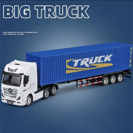 1:50 Longht Diecast Alloy Truck Toy Fuel Tank Car Car Model Removable Engineering Transport Container Lorry Vehicle Toy For Boy