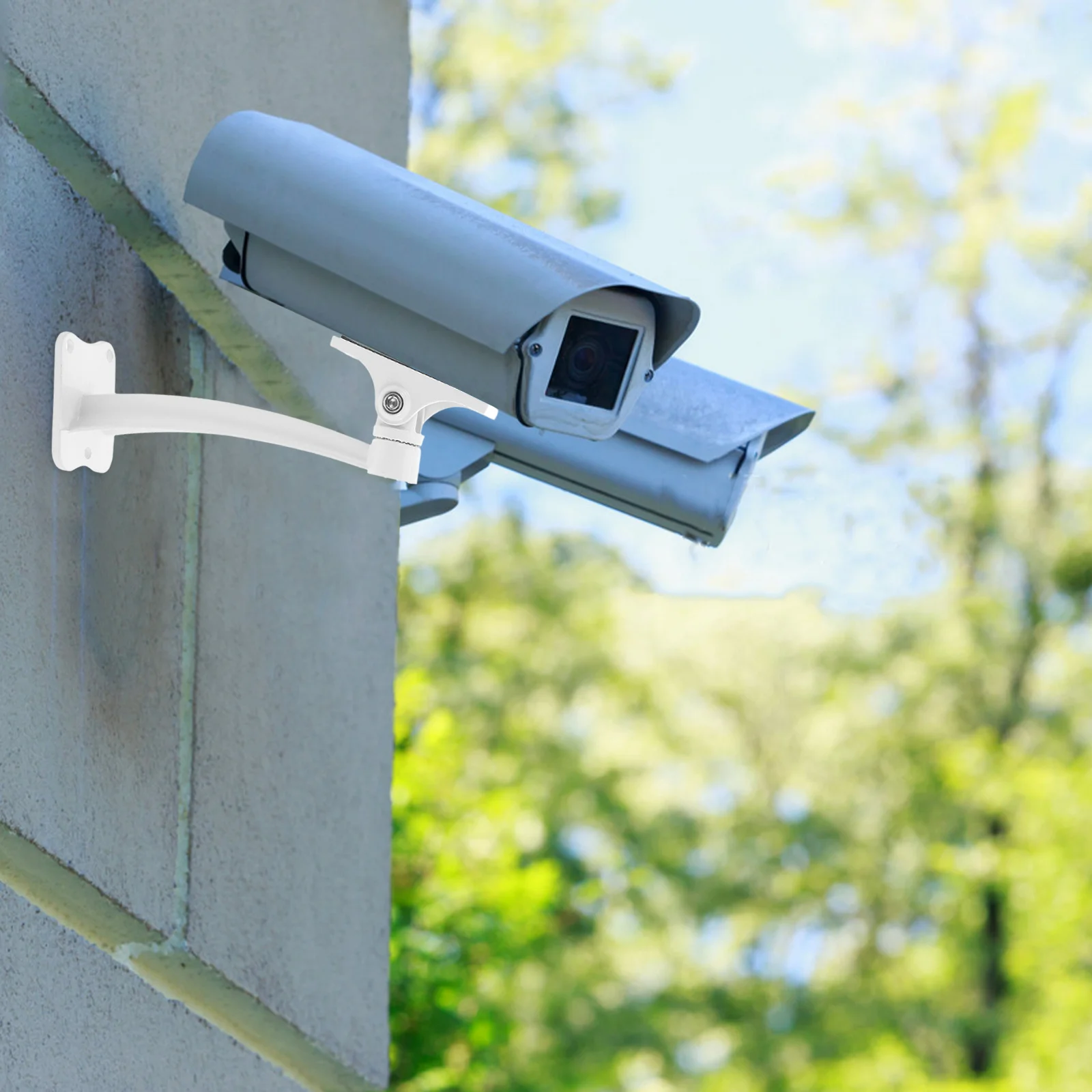 

2Pcs Aluminum Alloy Security Camera Bracket Adjustable Angle Wall Mount Camera Holder for Monitor Cameras Indoor Outdoor