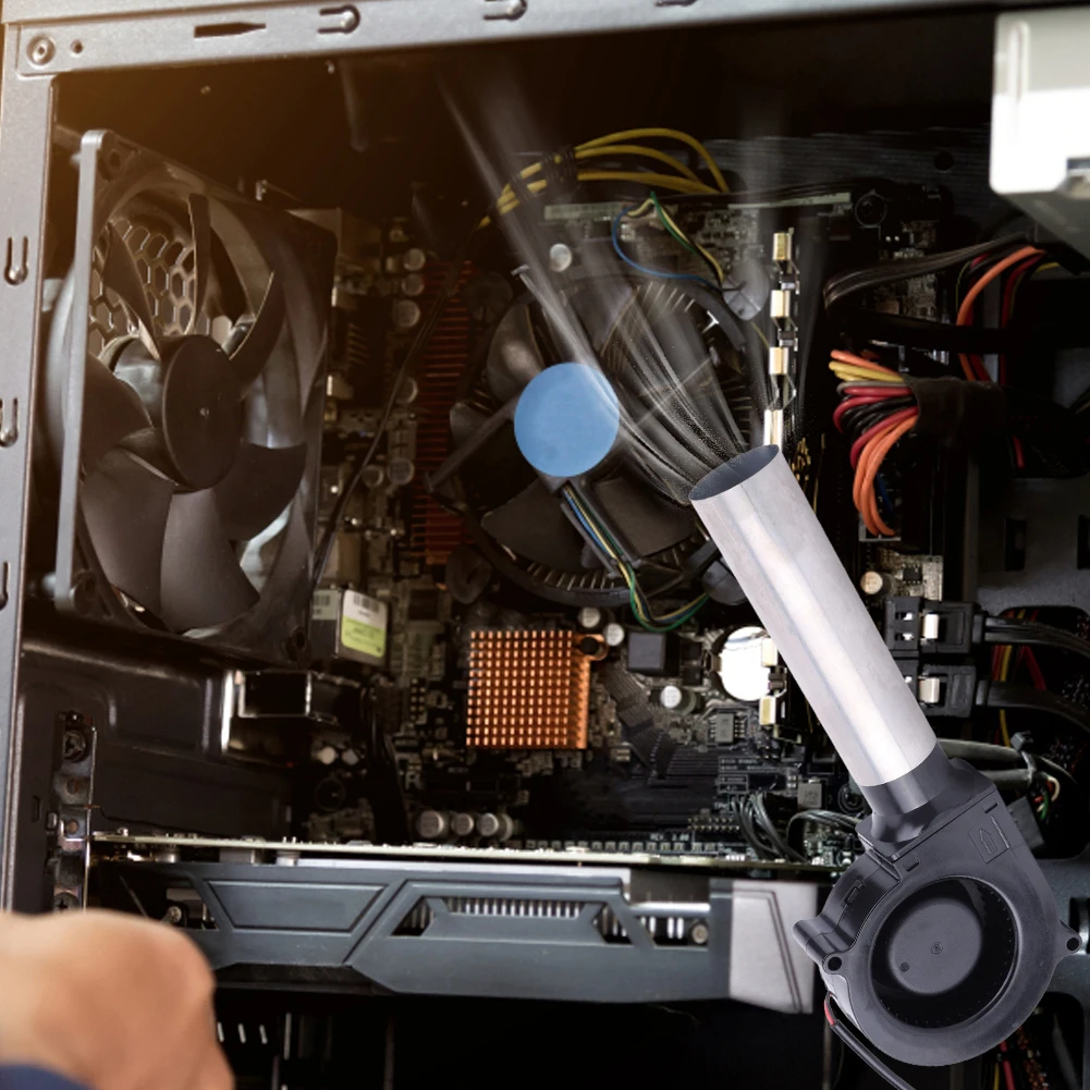 

Вентилятор воздуха 6000 об/мин с регулятором скорости постоянного тока 12 В Вентилятор для барбекю Вентилятор для барбекю Вентилятор для пикника Гриль Дровяная печь Приготовление пищи