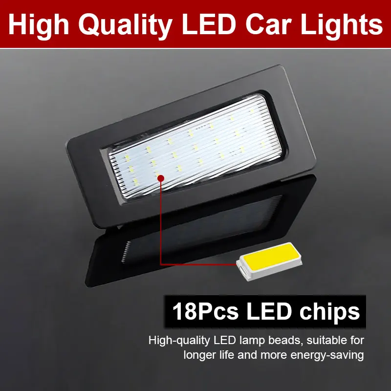 2 قطعة سيارة LED رقم الترخيص لوحة ضوء مصابيح لمازدا 3 Axela 2014-2018 BM BN |   مازدا 2 سيدان 2015-2017 DJ DL، CX-3 2015-2021