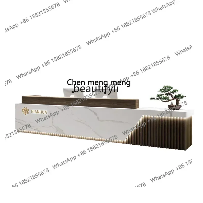 X  Chinese company front desk hotel reception desk clothing store checkout page beauty salon bar training institution counter ta