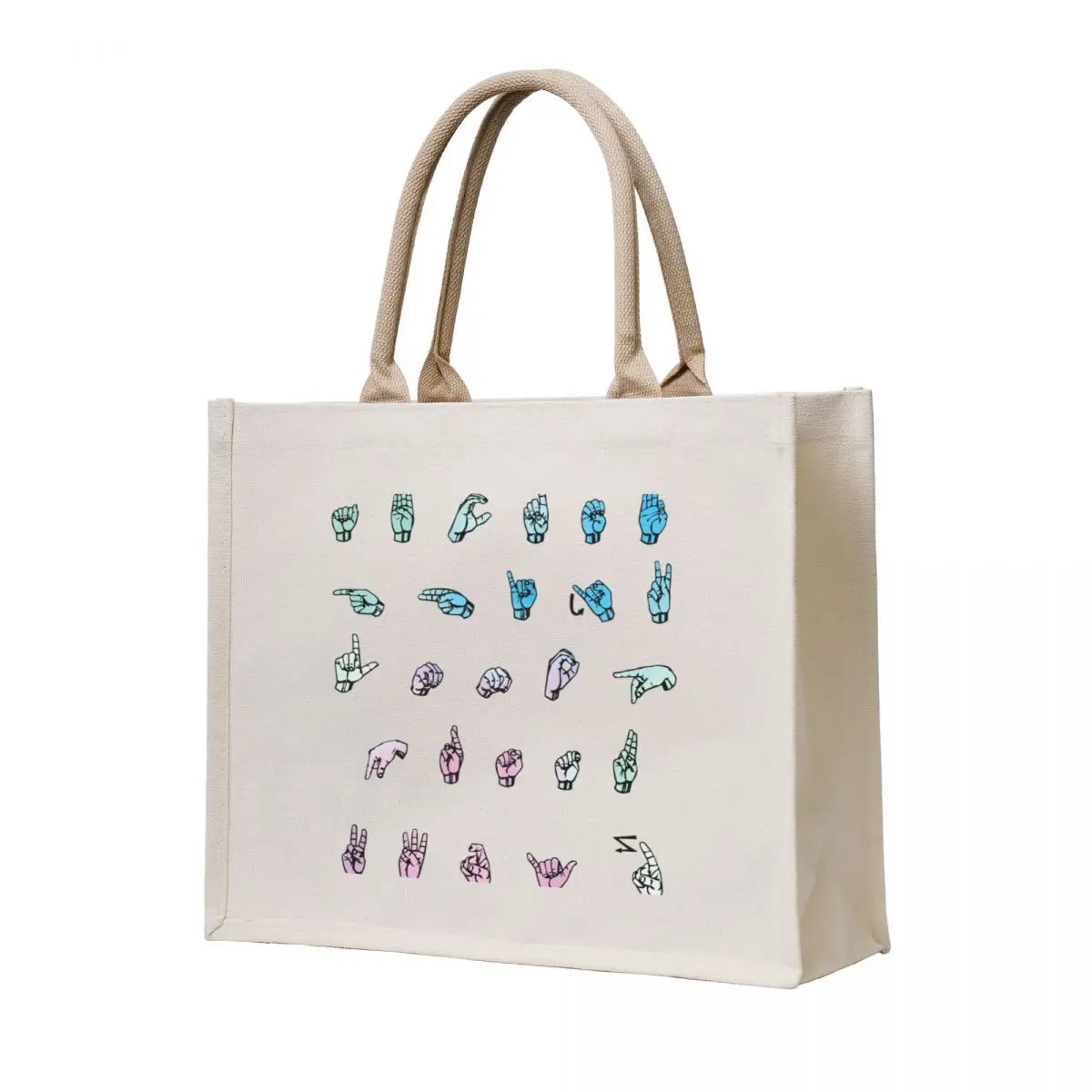 

american sign language alphabet Tote Bag Women's shopping bag Women's tote bag tote woman Women's bags