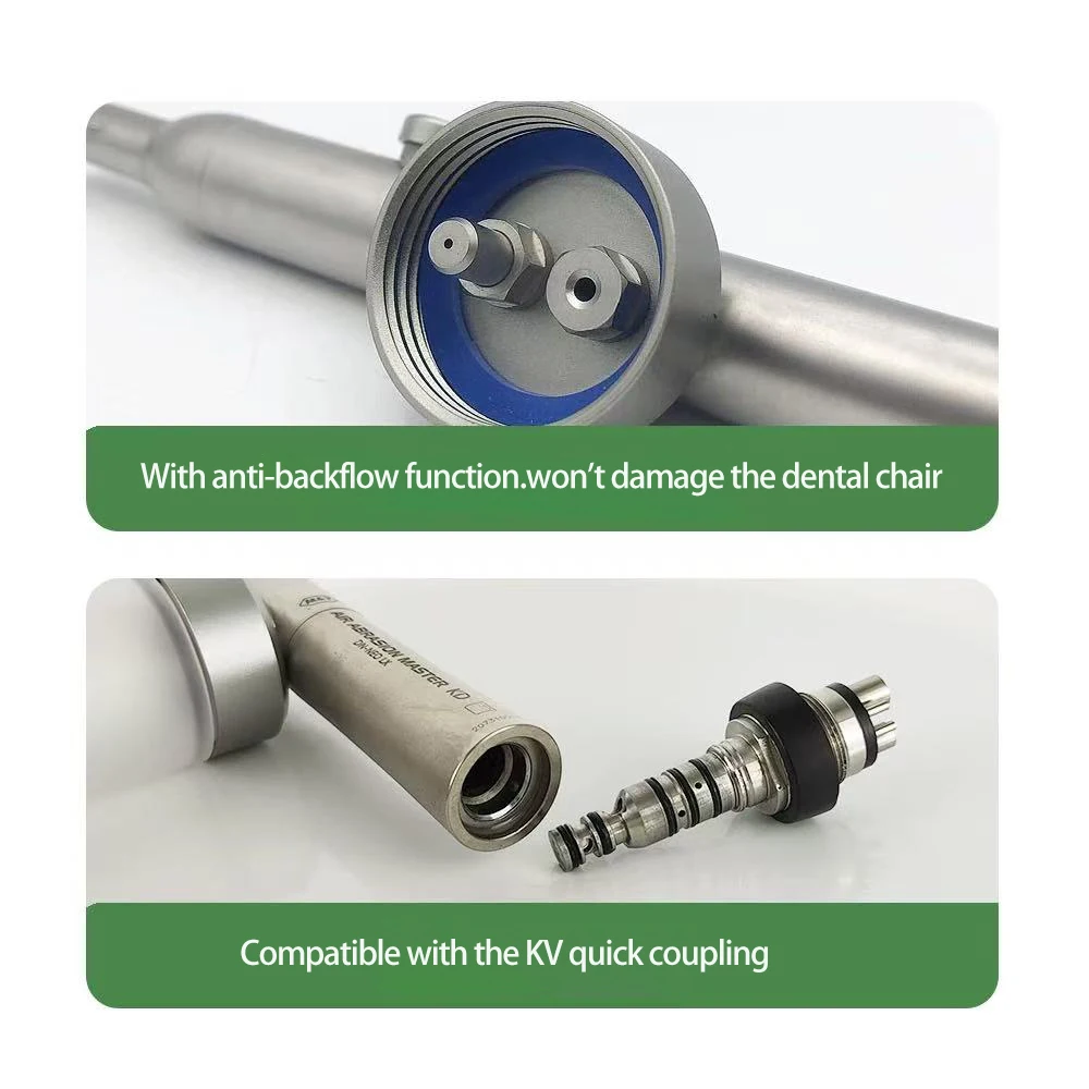 Dental  Aluminum Oxide Microblaster Sandblasting  Air Prophy Sandblasting Machine Cooling Quick Couplingt Compatible with KV
