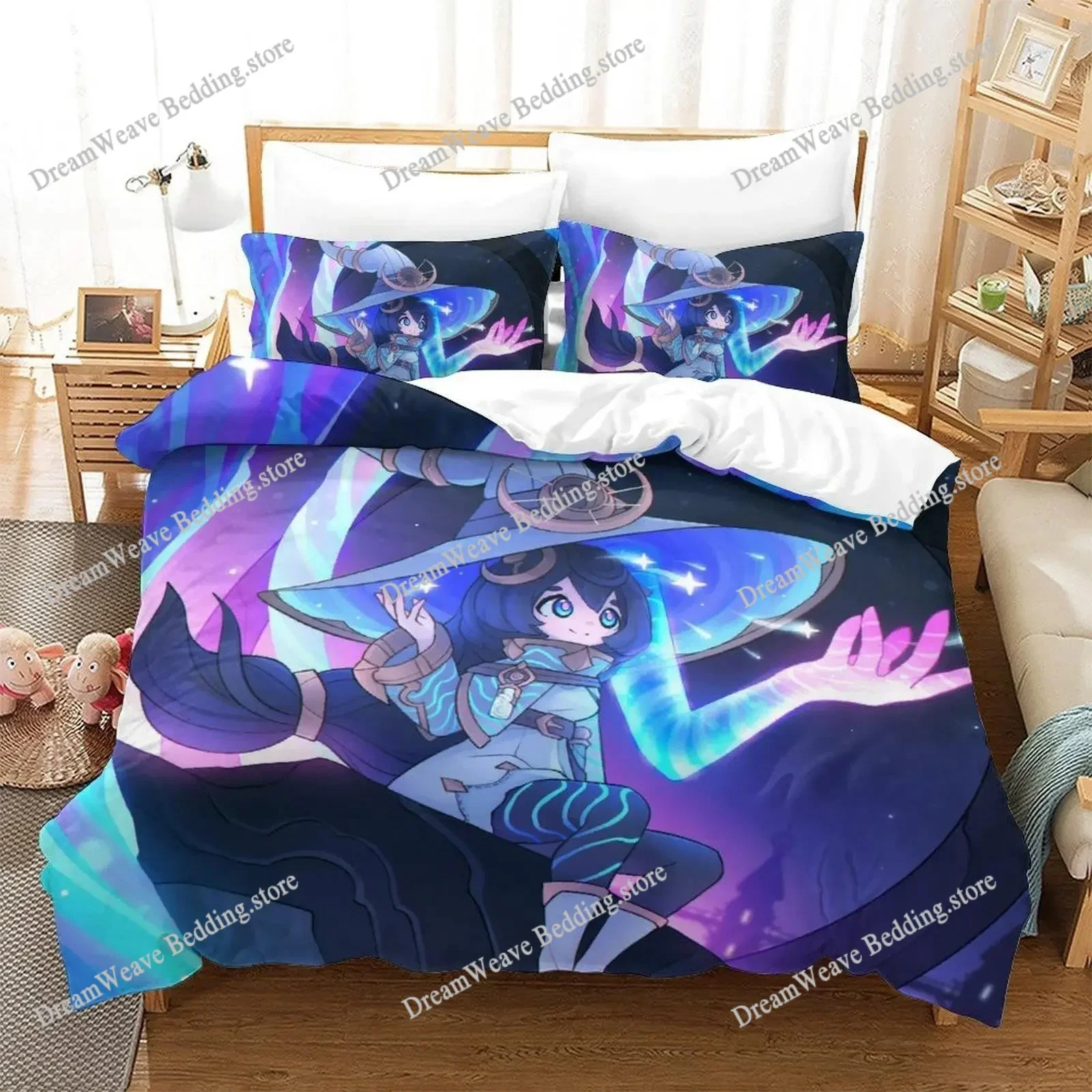 Soulfire Demons Bedding Set Single Twin Full Queen King Size Bed Set Adult Kid Bedroom Duvet Cover Sets 3D Anime Bed Sheet Set96