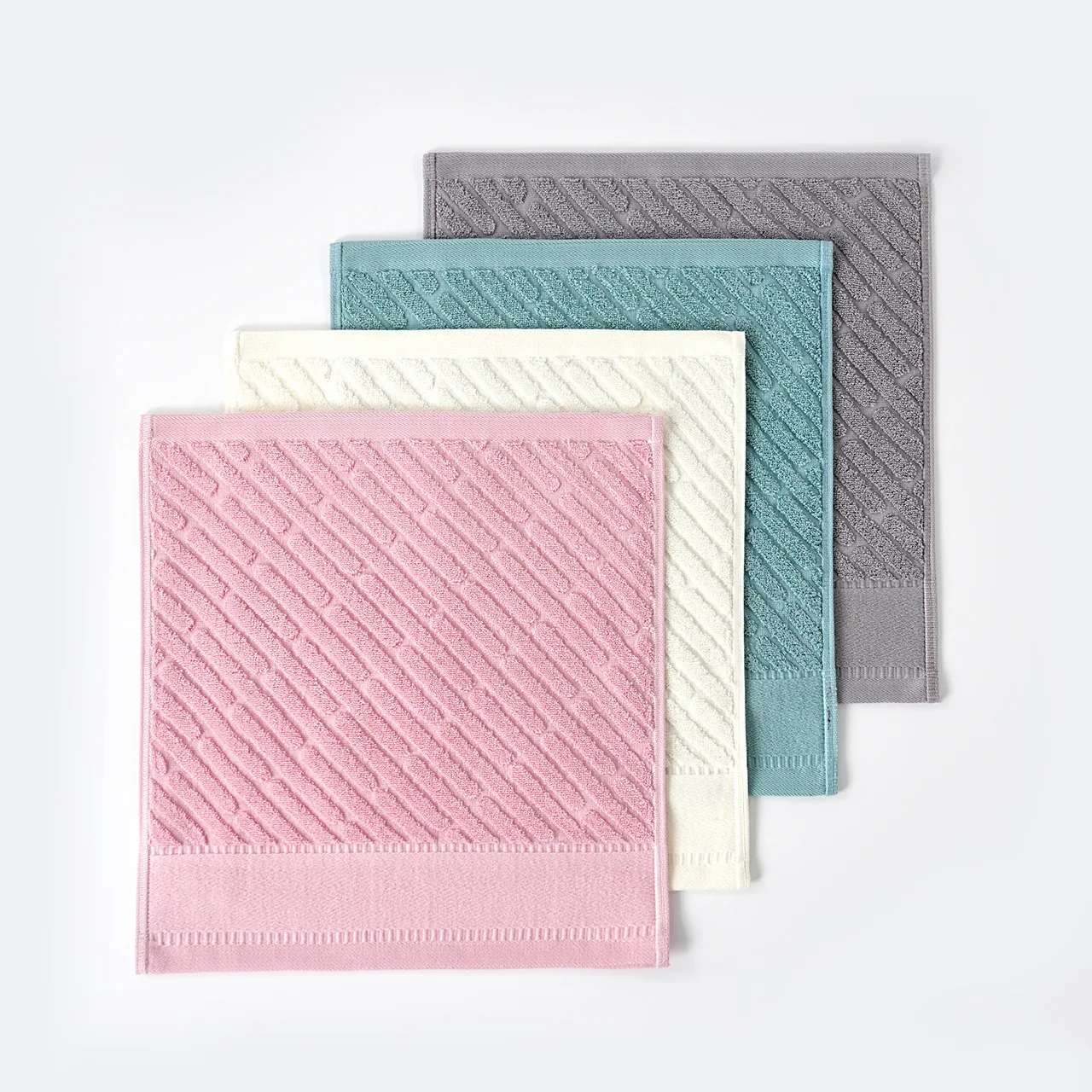 100% Cotton Thickened Small Square Towel Soft Highly Absorbent Class A Certified for Infants and Toddlers for Wiping Mouth/Face