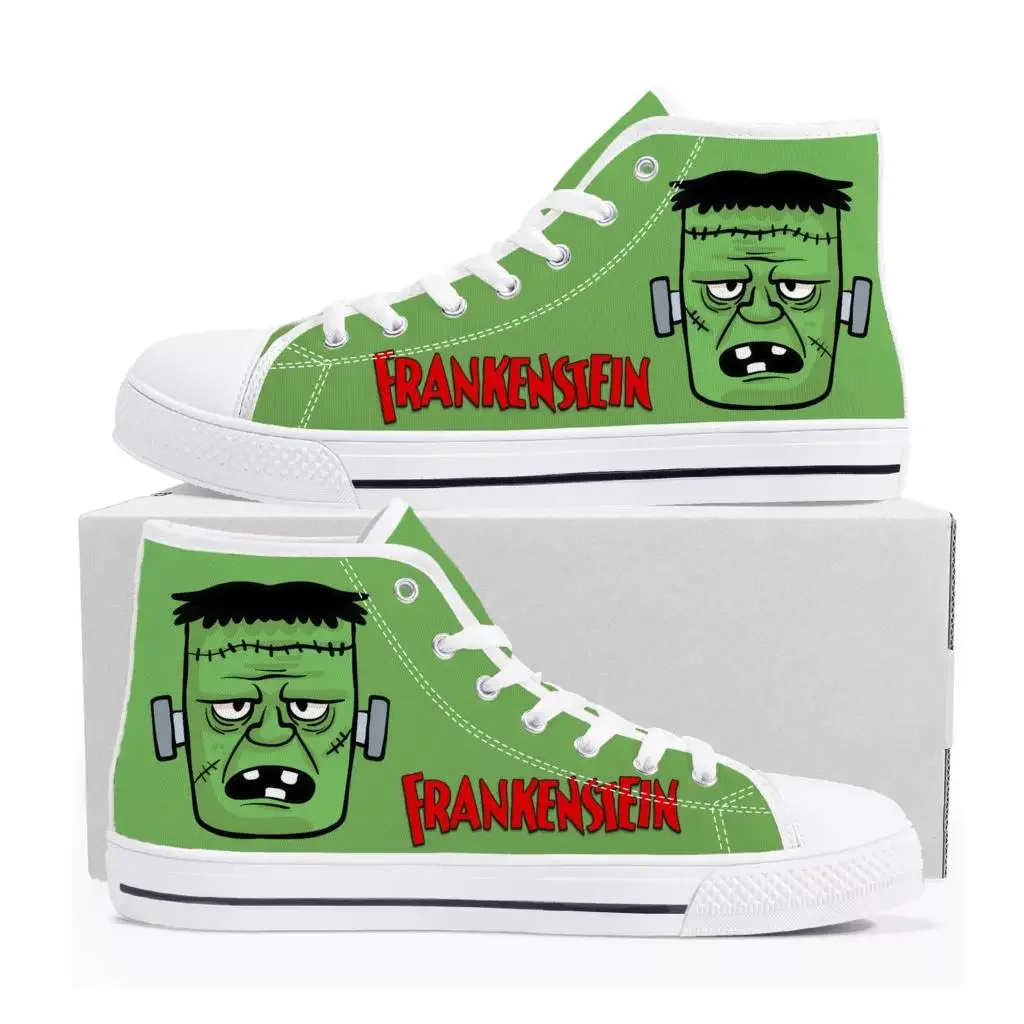 

Frankenstein High Top Sneakers Mens Womens Teenager Canvas High Quality Sneaker Casual Custom Made Shoes Customize DIY Shoe