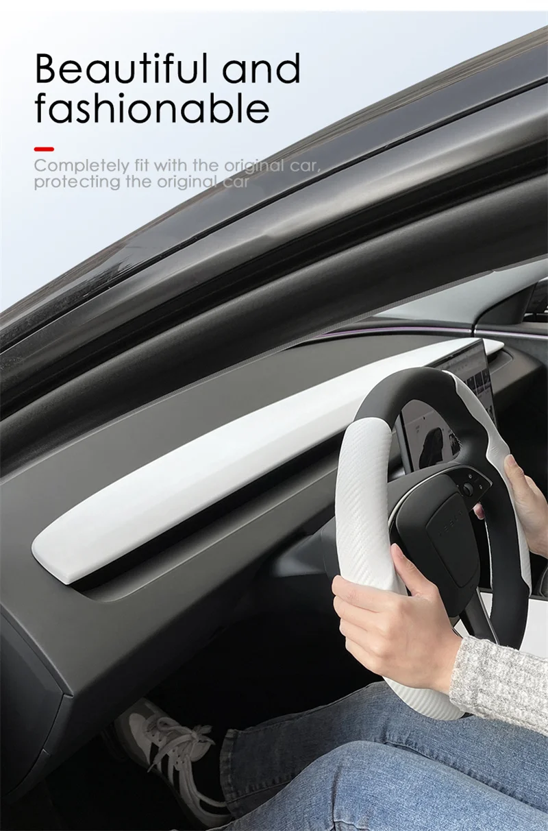 HEENVN Für Tesla Model 3 Highland Y Juniper ABS Armaturenbrett-Abdeckung Luftauslass-Verkleidung Innenraum-Stilzubehör – Detail 8