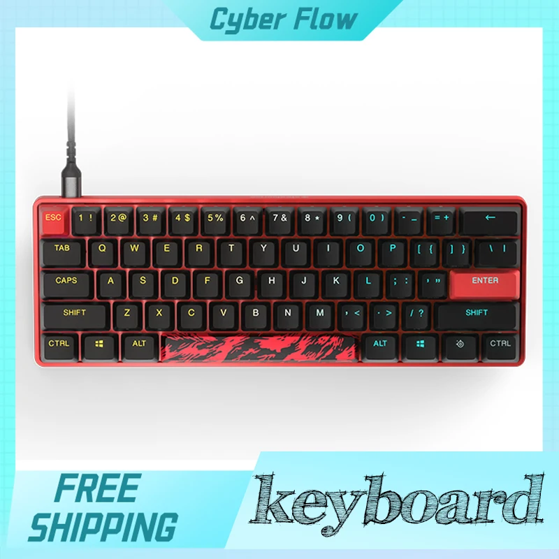 Apex 9 Mini Faze Clan Co Branded Limited Edition Mechanical Keyboard Wired Hot-Swap Pbt Rgb Customized Keyboard For Gamer Gifts