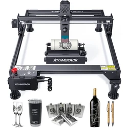 ATOMSTACK A10 PRO S10 X7 PRO Laser Engraving Machine With R3 Roller DIY CNC Laser Cutter 10W Output Power LCD Control Terminal