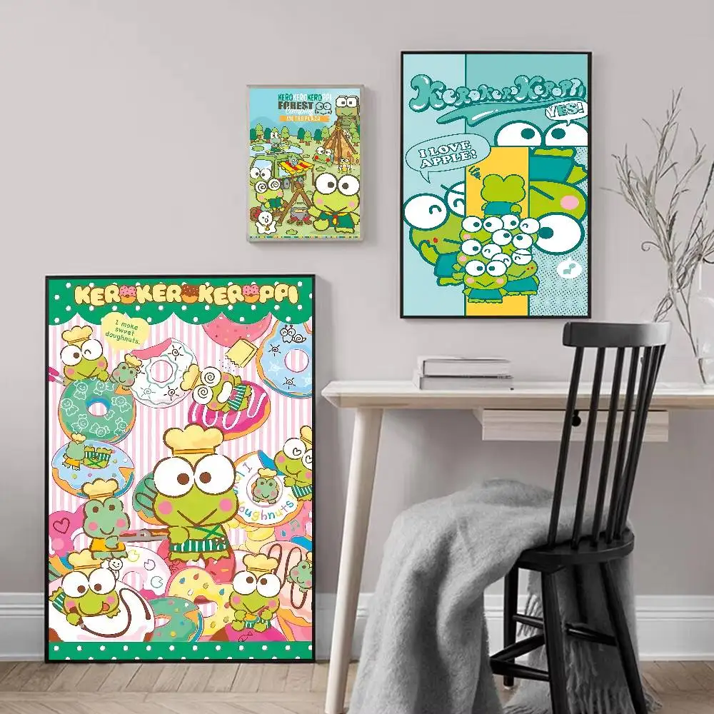 Cute K-Kero K-Kero K-Keroppi Poster Print A5 A4 A3 A2 Wall Art Decor For Room Office Gift For Fans