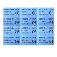 Electric Mid Drive Motor Sticker, E-Bike Conversion Kit for Bafang BBS01B, BBS02B, BBSHD, 48V, 500W, 10Pcs, 20Pcs