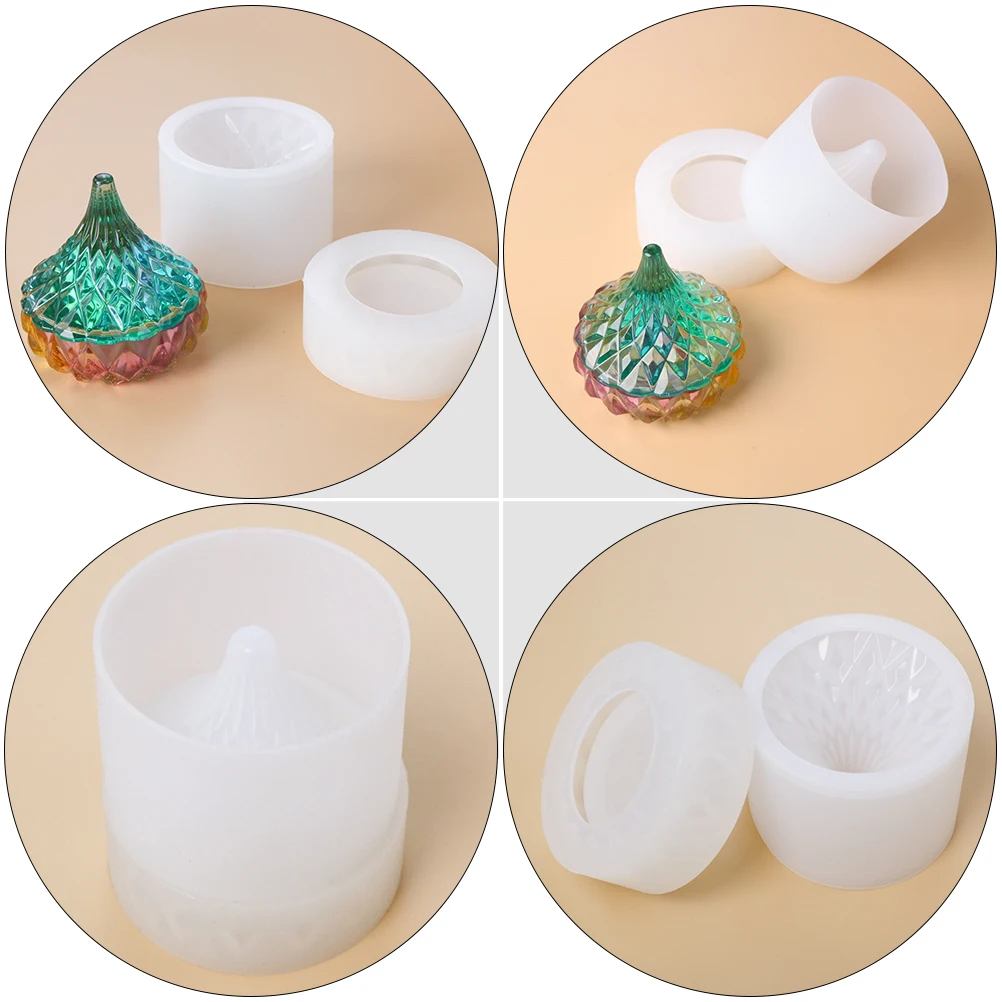 

1 set Epoxy Mold Set Simple Crystal Moulds DIY Storage Box Making Kit Durable Resin Crafts Mold for Home Decor Handmade Jewelry