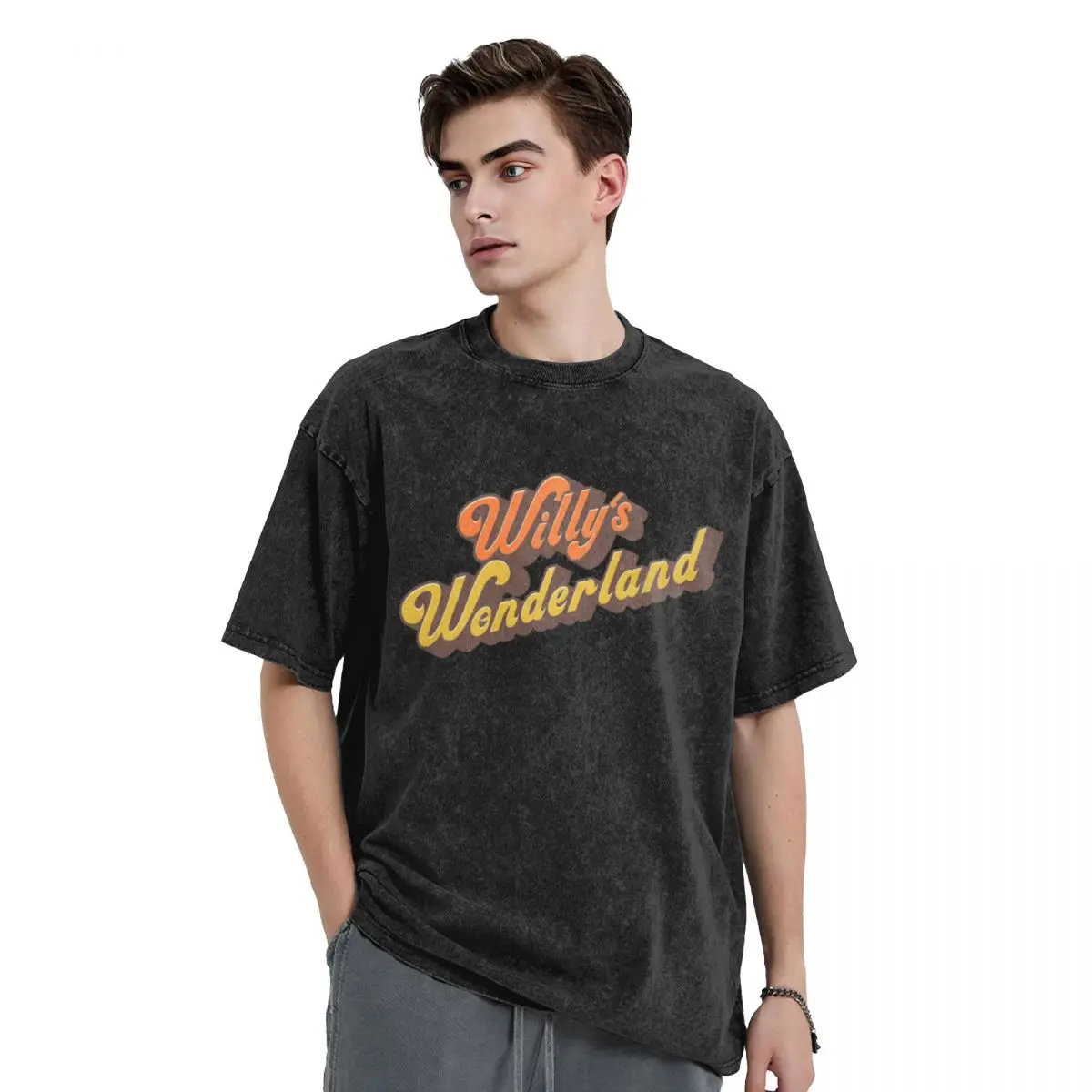 

Willys Wonderland T-Shirt plus size clothes cotton graphic tees workout shirts for men