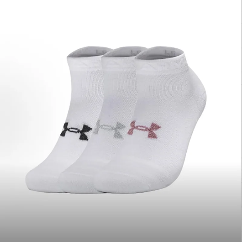 Однотонные тренировочные носки Low-Cut UnderArmour Essential, белые, унисекс