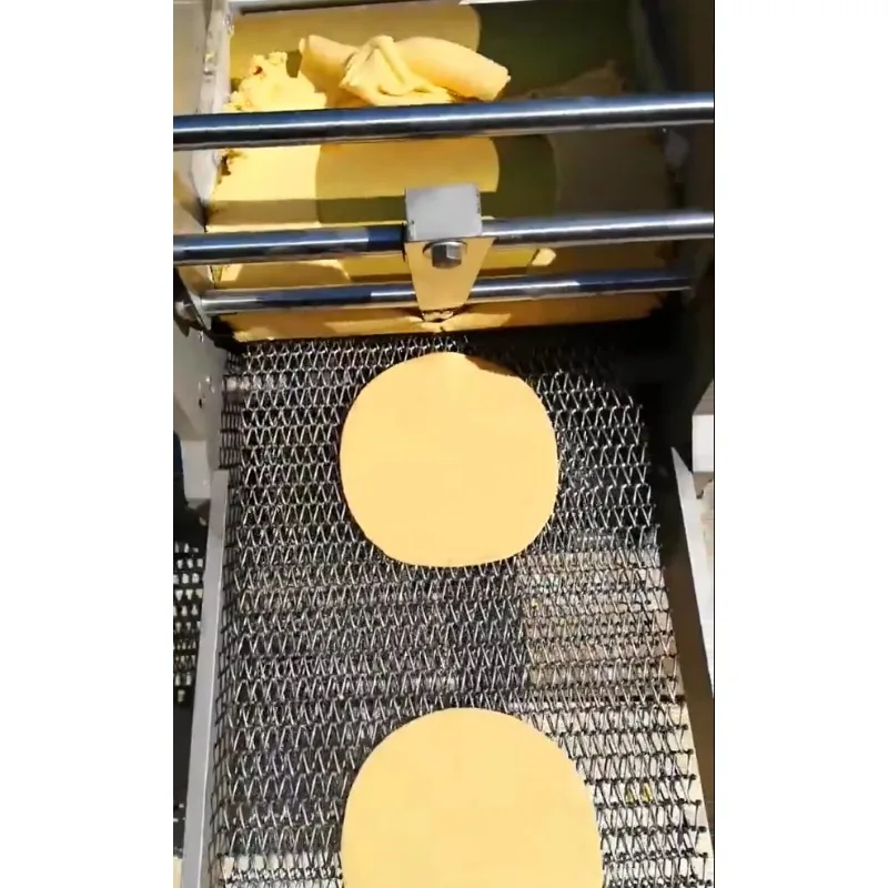 Automatic Corn Lavash Maize Folding Burrito Tortilla Wrapping Wrap Rolling Tacos Bread Maker Snack Dough Forming Making Machine