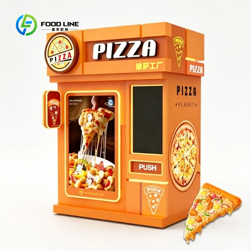 Fully Automatic Ai Self Service Hot Food Oven Noodles Coffee Pizza Vending Machine
