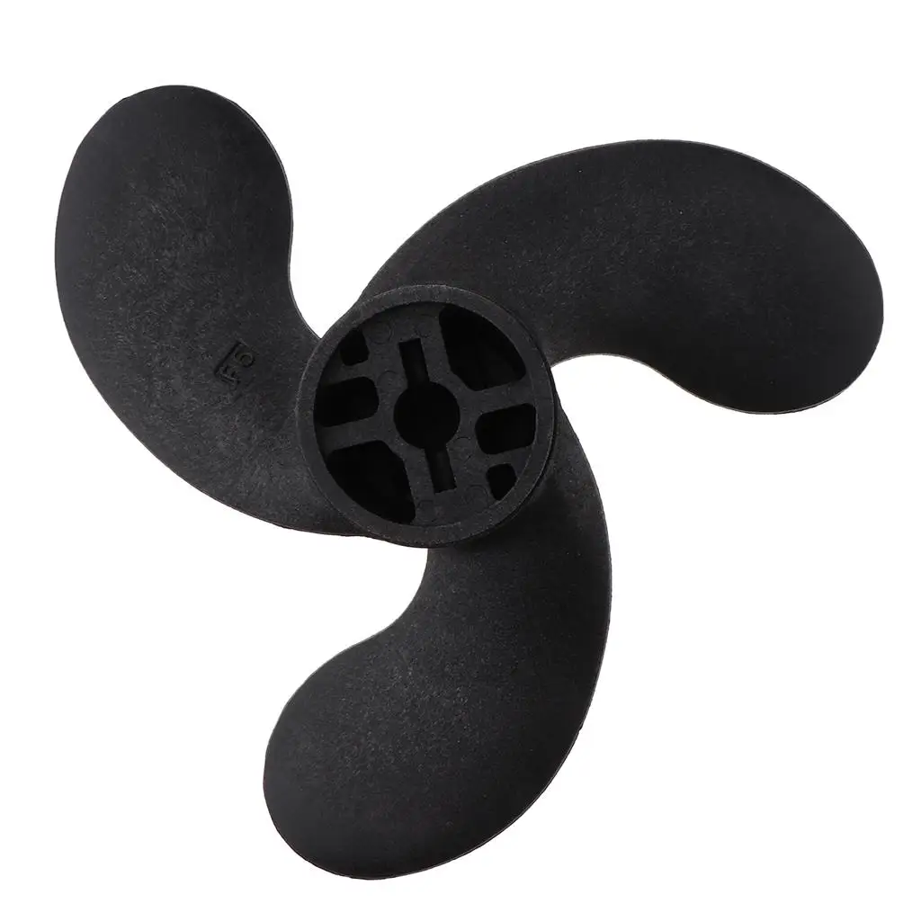 

Black Three Blade Propeller Plastic Outboard Motor Part Marine Accessory for Mercury 3.3HP