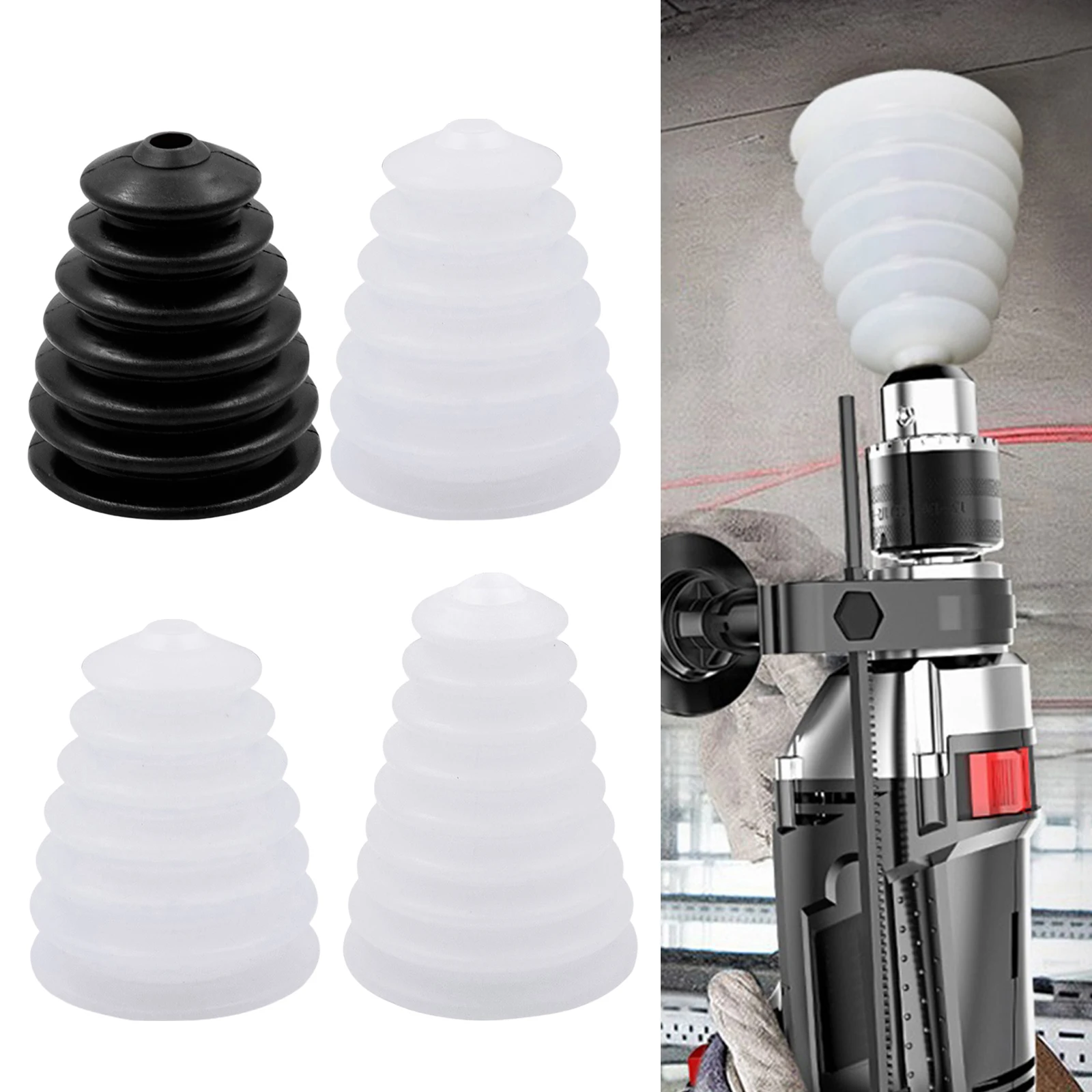 Electric Drill Dust Cover Silicone Cover Rubber Hammer Drill Collector Drill Dust Cover Electric Tool Accessories