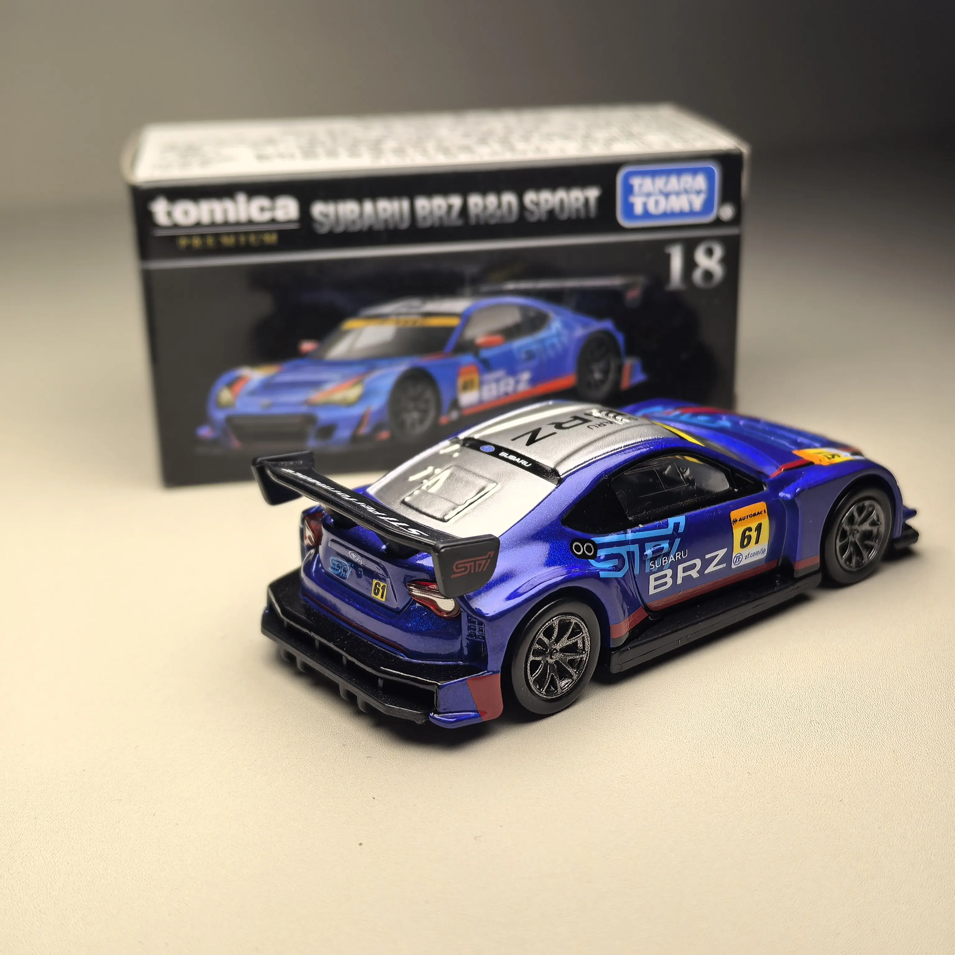 Tomica Premium TP18 Subaru BRZ Authentic Takara Tomy Alloy Diecast Mini Racing Car Desktop Ornament Display Collection Toy