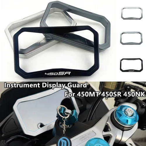 Para CFMOTO 450SS 450SR SR450 450NK NK450 675NK 675SR cubierta de marco de medidor de motocicleta protector de pantalla deslumbrante protector de pantalla de instrumentos