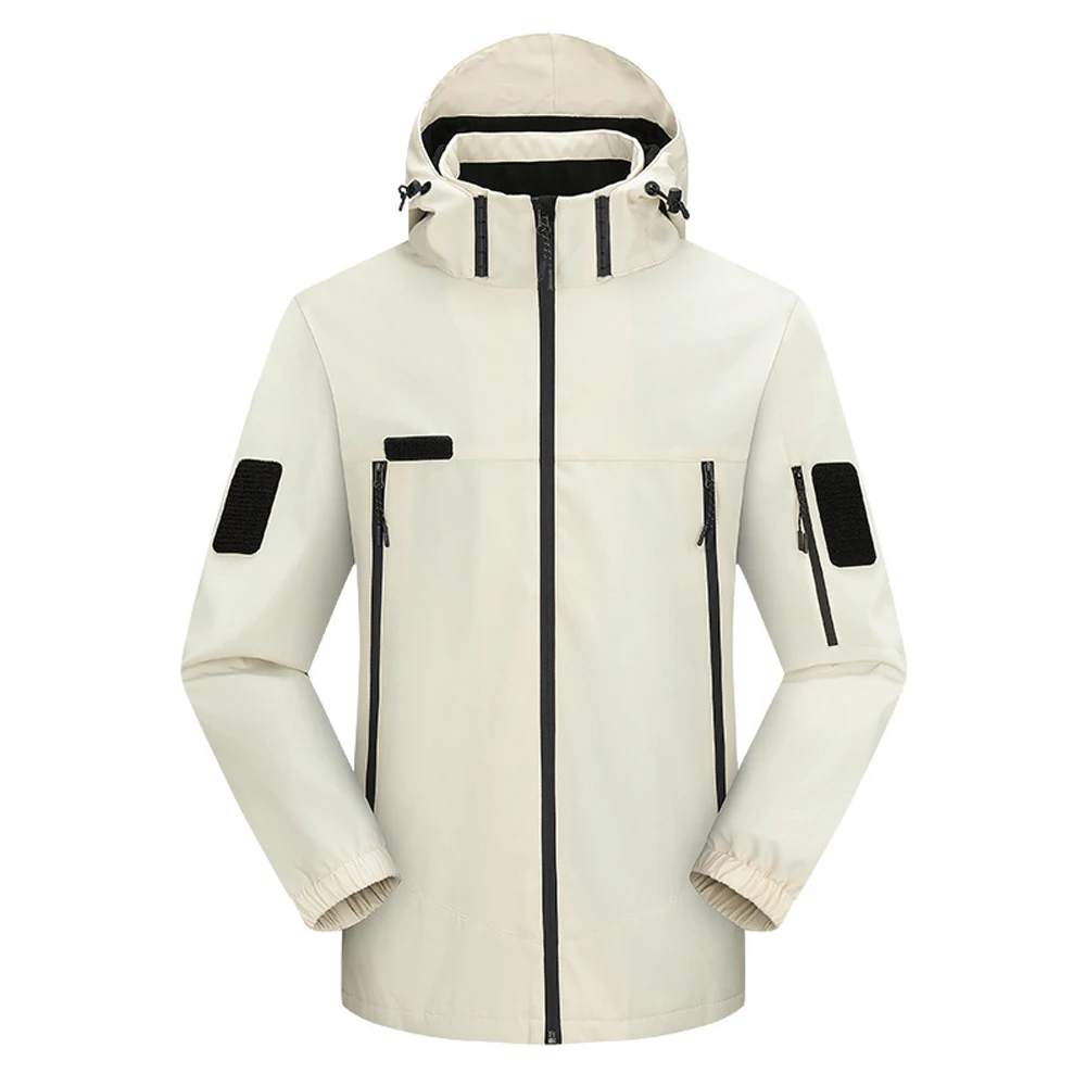 Spring Autumn Men's Mountain Hiking Jackets Fashion Mens Climbing Windbreaker Hooded Coats Men Breathable Bomber Jacket Clothing