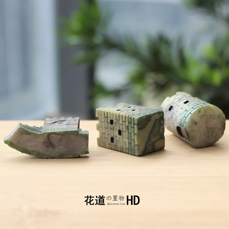 المناظر الطبيعية المصغرة للجدار العظيم في الصين قلعة مربعة الشكل المستديرة، وضع البناء المعرفي للأطفال لطاولة الرمل