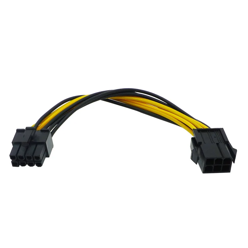 PCIE Graphics Card 6pin Female To 8pin Male Expansion Cable PCIE 6P To 8P Converter Cord 18AWG PCIE 6Pin to 8Pin Power Cable