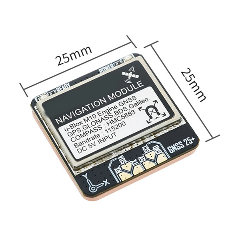 GNSS Pro GPS Module 10HZ Rate Built-In Ceramic Antenna For RC FPV Freestyle Drone DIY Parts With Compass GPS