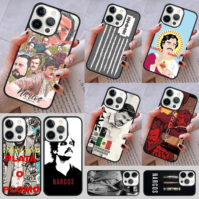 Pablo Escobar Narcos TV Series Phone Case cover For iPhone 14 13 15 16 Pro Max Coque 12 11 Pro Max For Apple 8 PLUS 7 6S XS